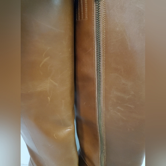 Michael Kors Lottie boots brown color woman's size 9 nwot side zipper Heels Fall - Picture 7 of 16